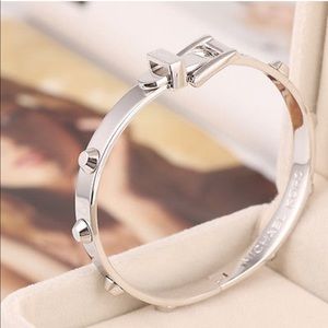 Michael Kors Astor Studded Silver Bracelet